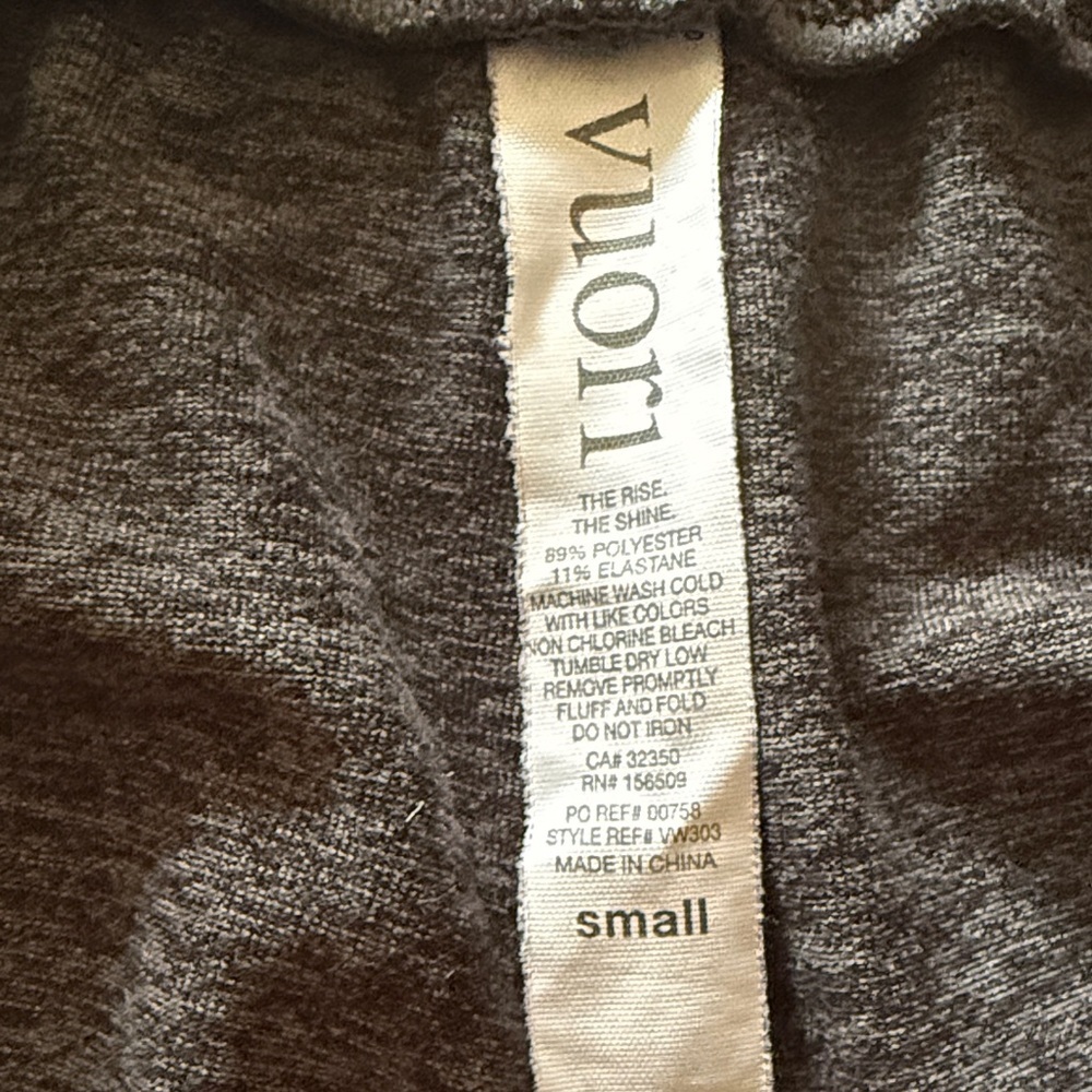 Vuori S Charcoal Performance Drawstring Jogger Sweatpants great pre owned cond - Picture 7 of 8